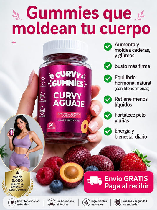 🍑 Curvy Gummies™ | El Secreto Natural para unas Curvas de Ensueño